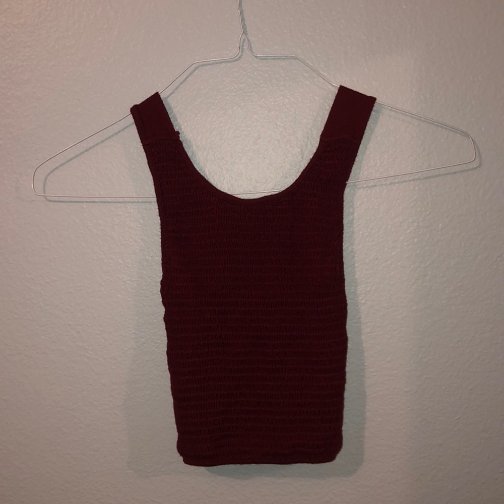 Maroon tank top